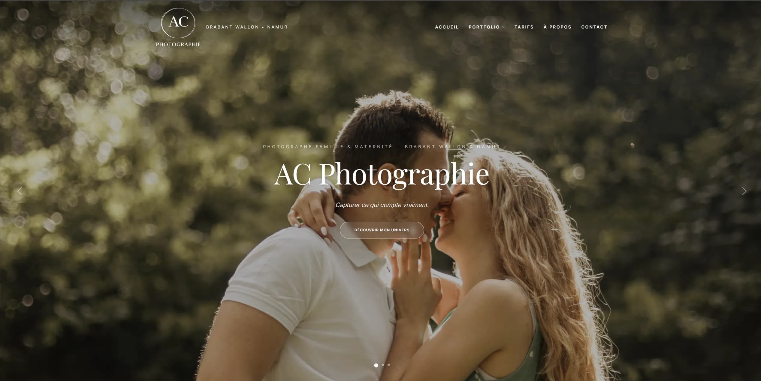 Screenshot AC Photographie