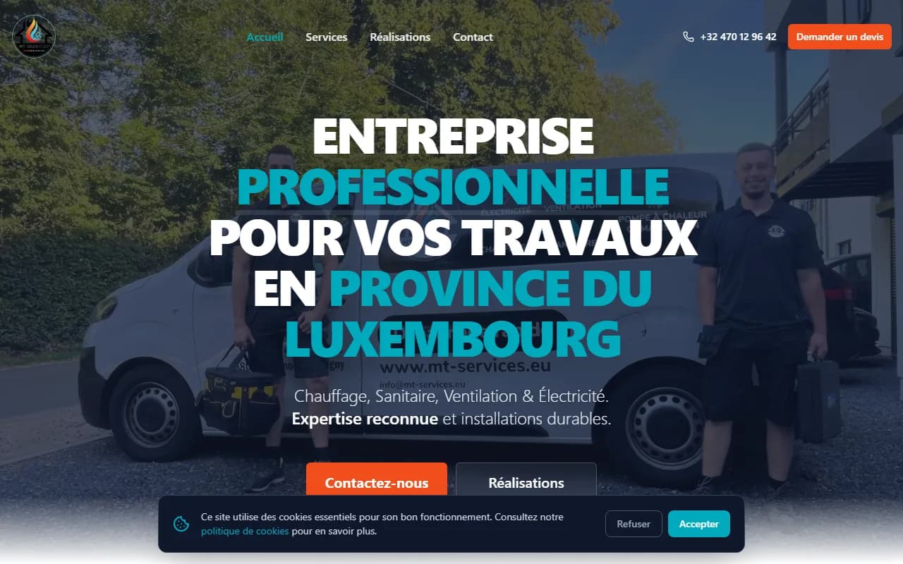 Screenshot MT Services